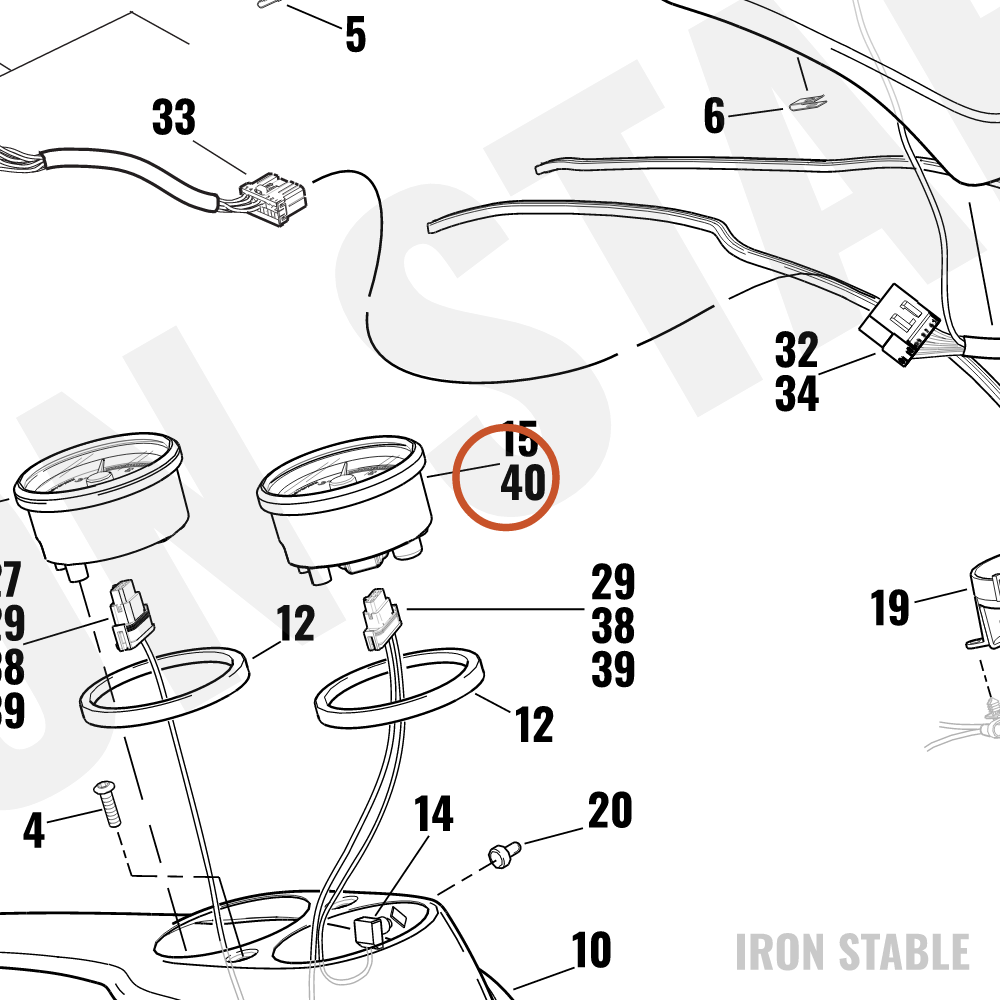 Harley-Davidson Speedo, 4/Kph/Calib, Slvr S-S