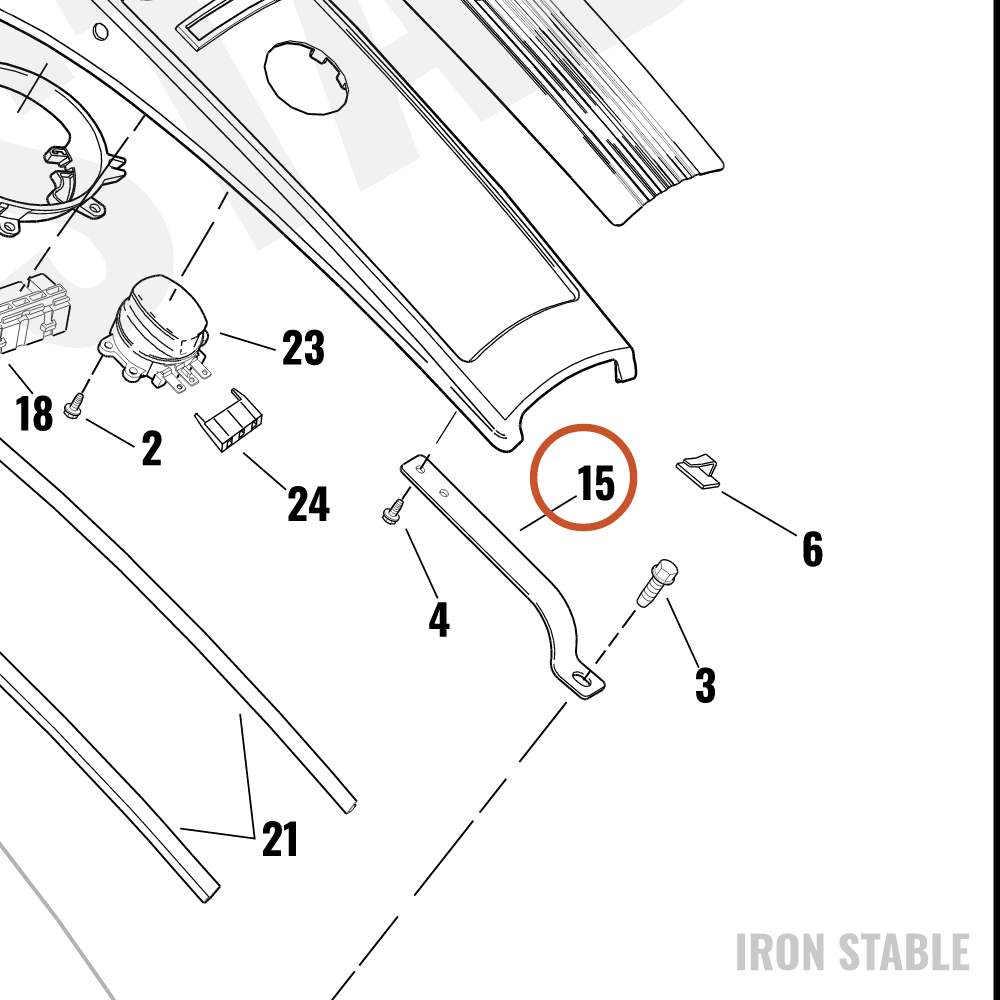 Harley-Davidson Mounting Bracket, Rr Console