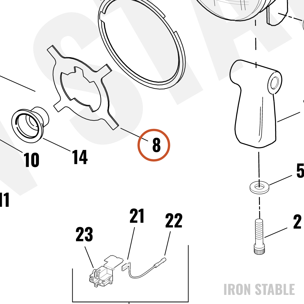 Harley-Davidson Gasket, Spacer, Headlight