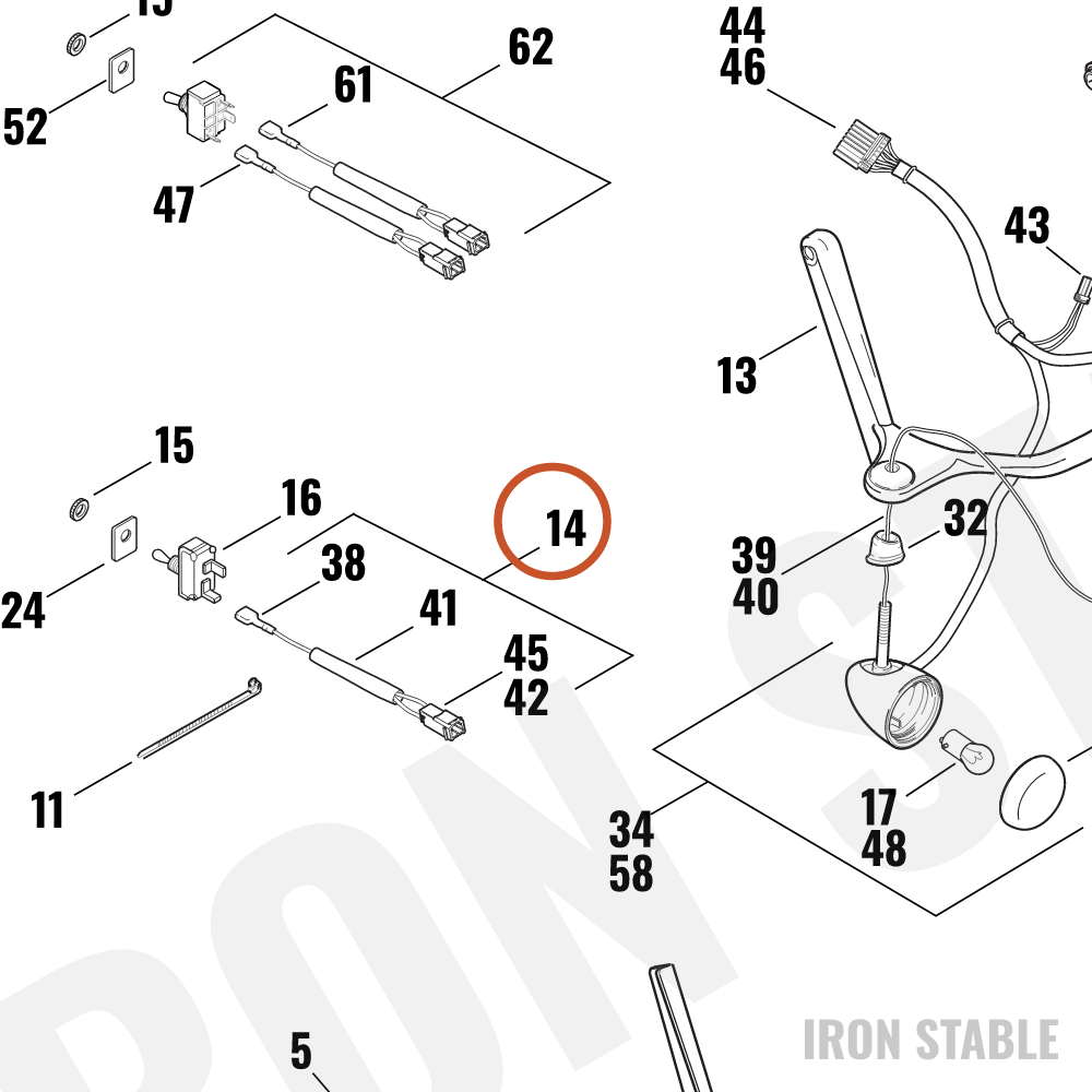 Harley-Davidson Harness, Passing Lamp