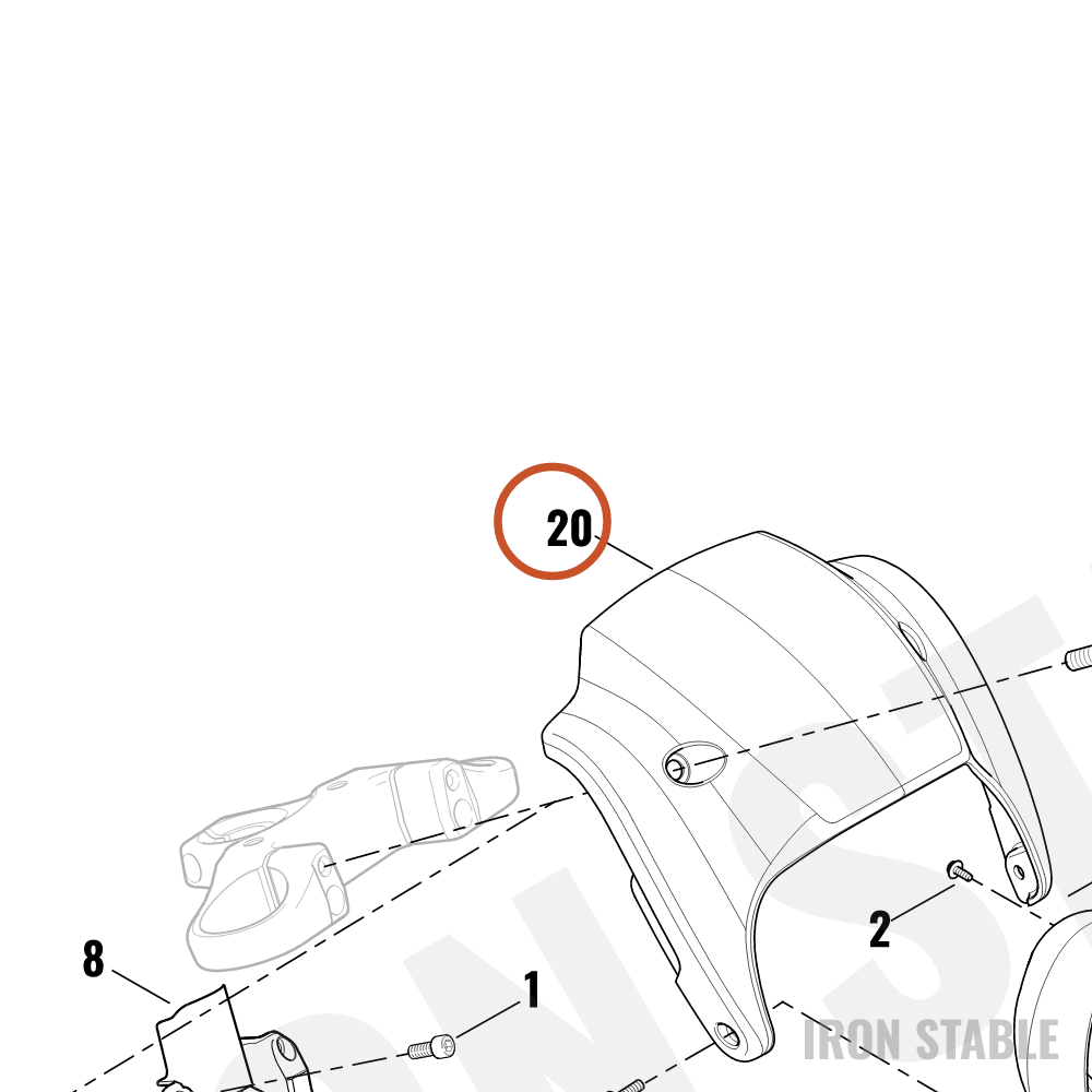 Harley-Davidson Visor, Hdlite/Pntd