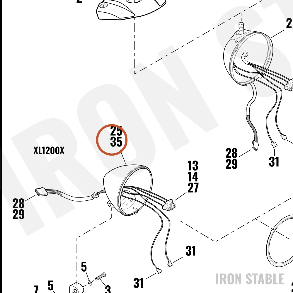Harley-Davidson Shell Assembly, Hdlite/Hdi