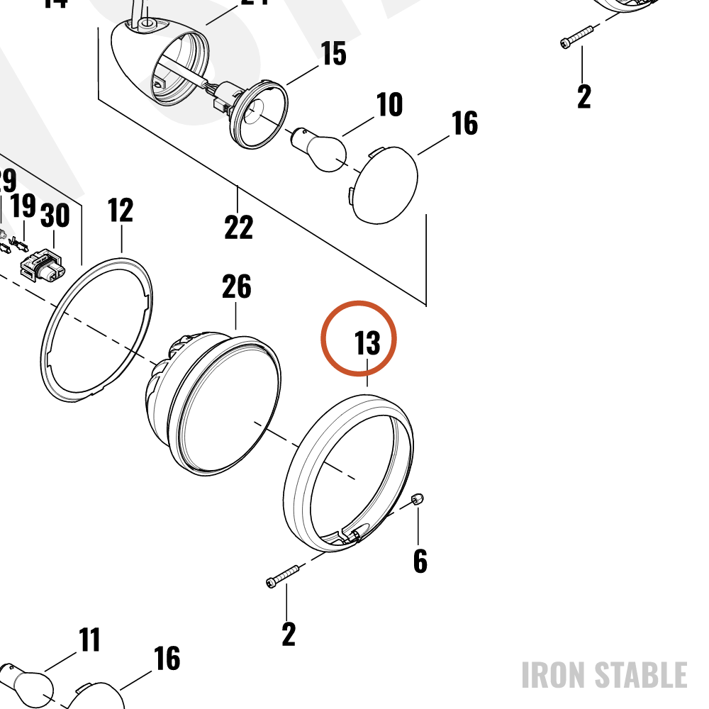 Harley-Davidson Hdlt Sub-Component, X