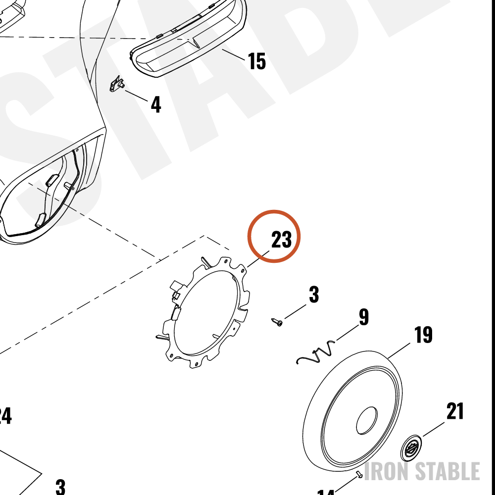 Harley-Davidson Bracket, Hdlite Cover