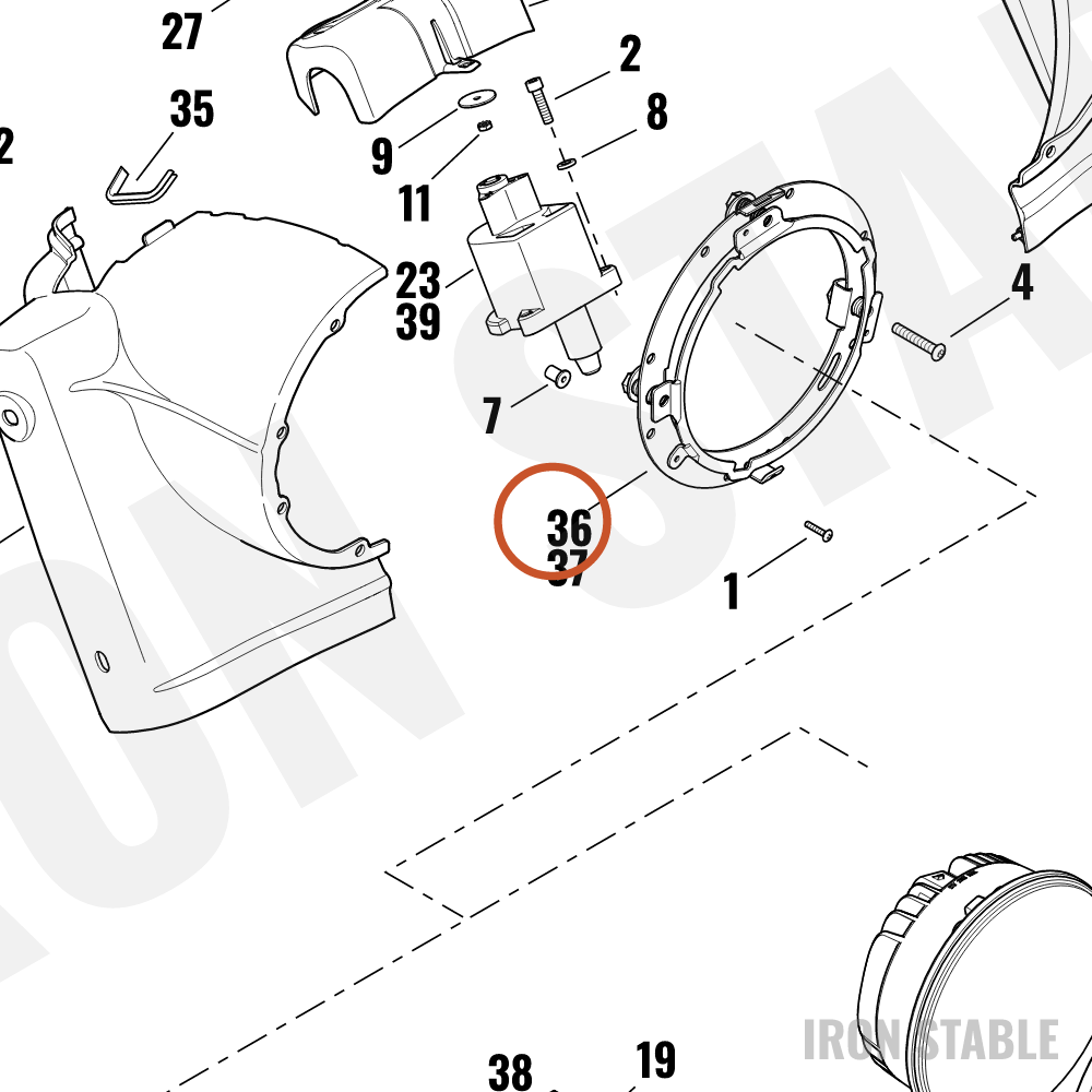 Harley-Davidson Mounting Ring Assembly