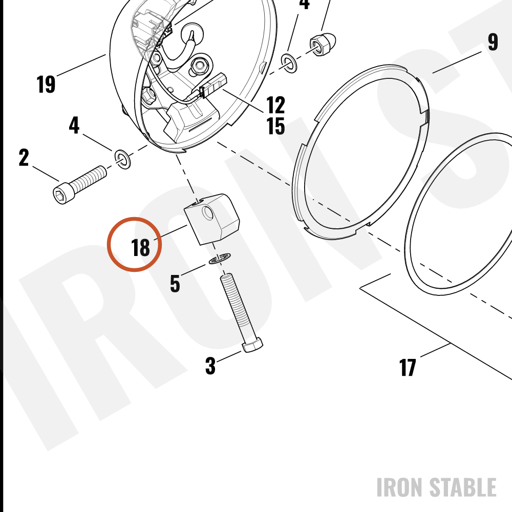 Harley-Davidson Bracket, Hdlt Sprt, Mt Block