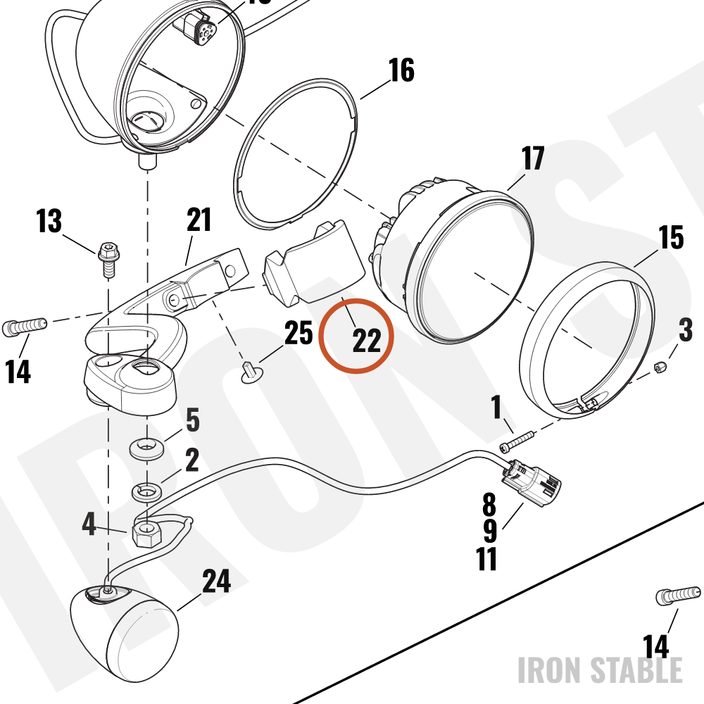 Harley-Davidson Bracket, Hdlt Sprt, Coupling