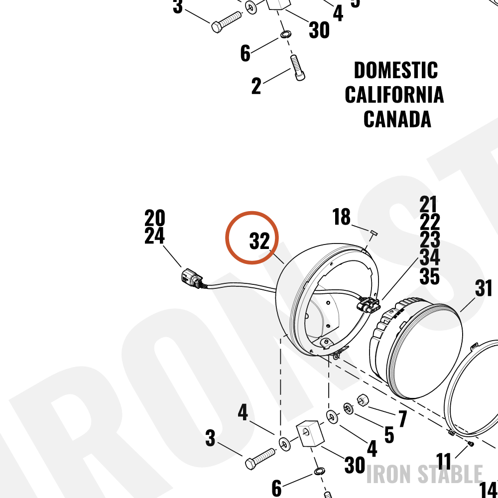 Harley-Davidson Hdlt Sub-Component, X