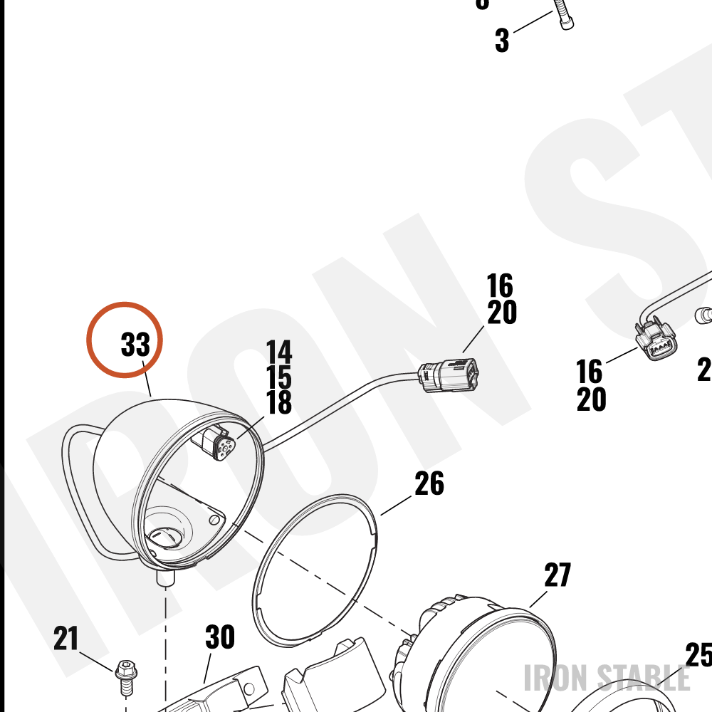 Harley-Davidson Hdlt Sub-Component, Hsg
