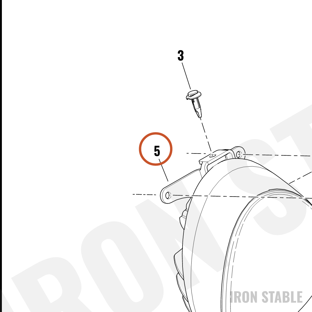 Harley-Davidson Bracket, Hdlt Sprt, Oblong Hdlt