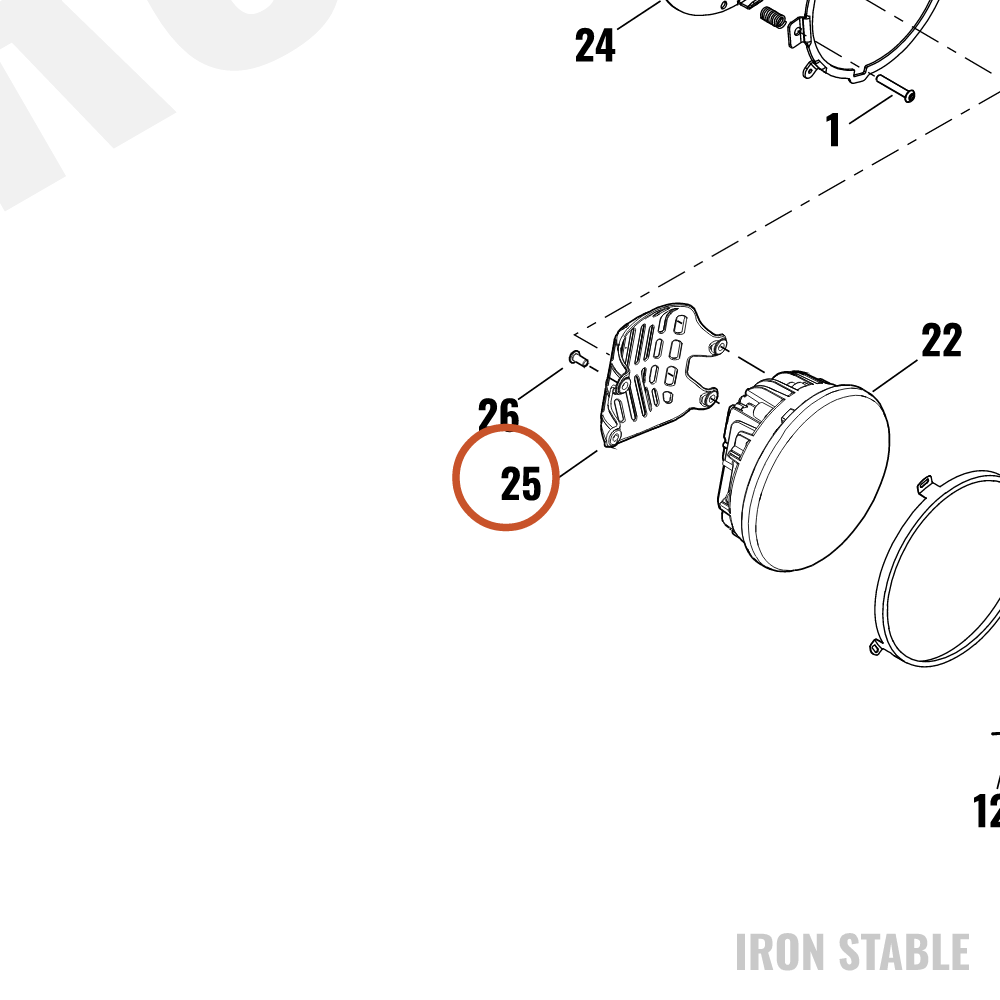 Harley-Davidson Hdlt Sub-Component, Rear Cover