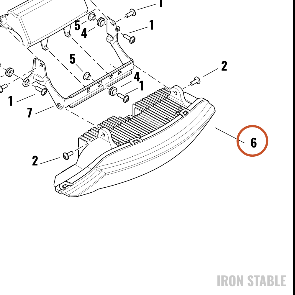 Harley-Davidson Headlight, Led, Unique, Black,