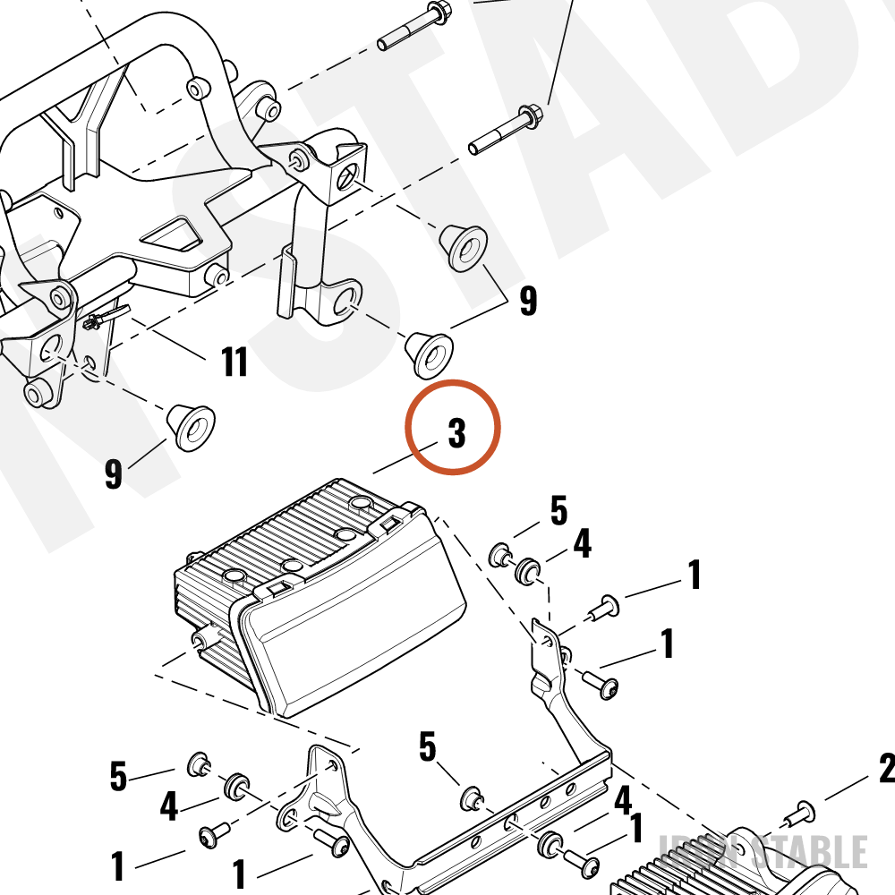 Harley-Davidson Headlight, Led, Banklight, Modu