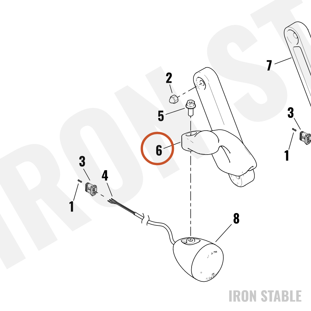 Harley-Davidson Bracket, Hdlt Sprt, Rh, Blk