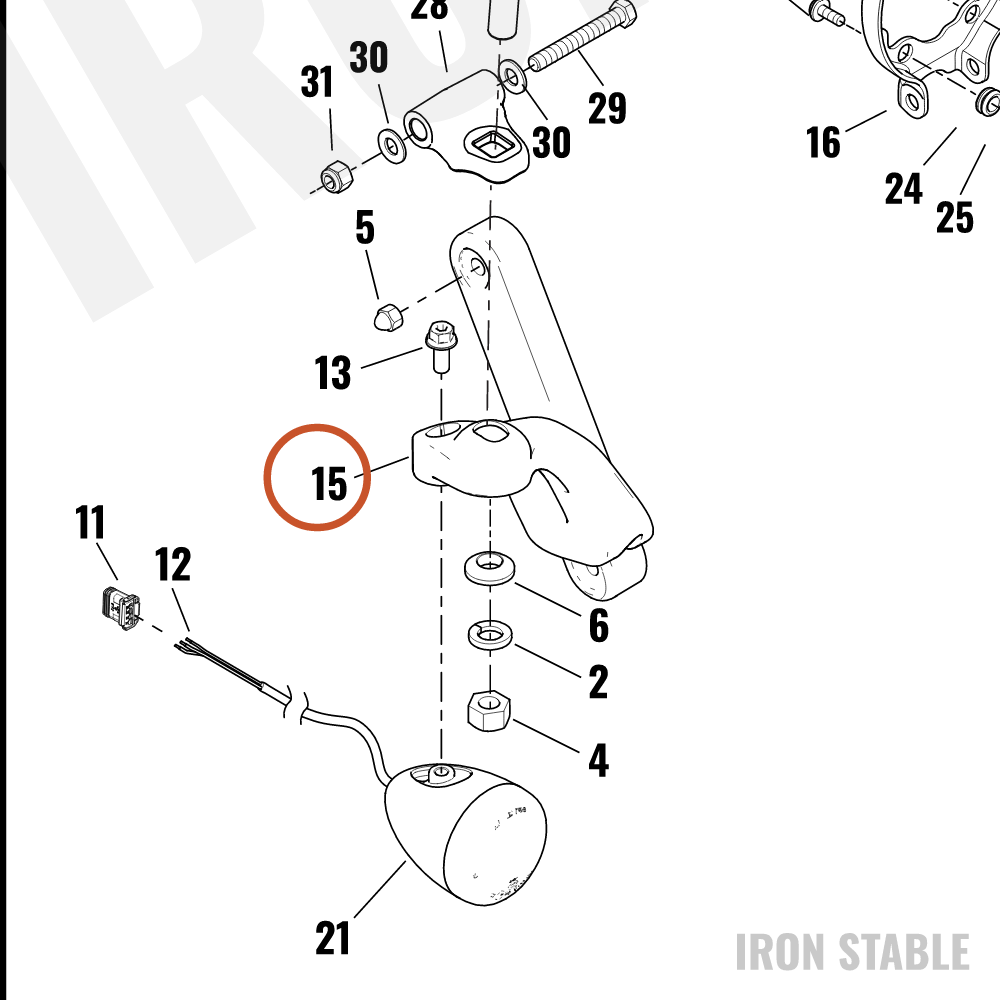 Harley-Davidson Bracket, Hdlt Sprt, Rh, Blk, Hdi