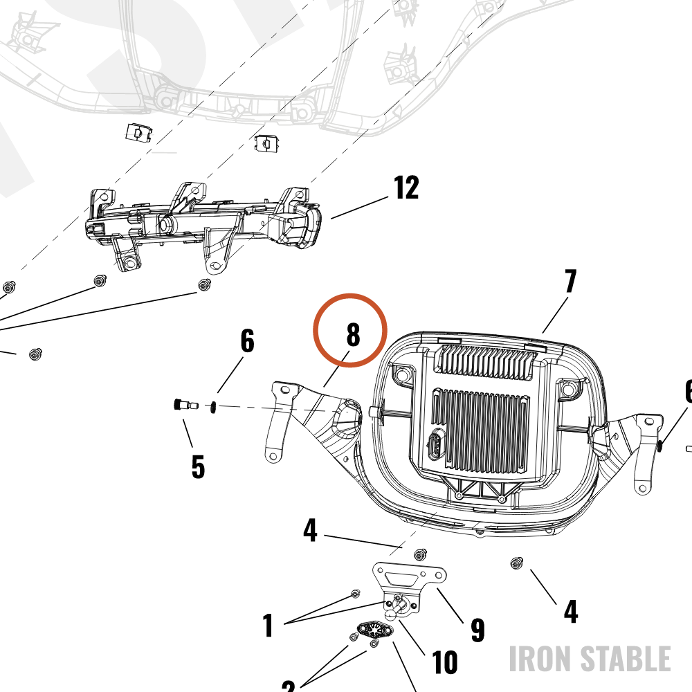 Harley-Davidson Bracket, Hdlt Sprt, Formed