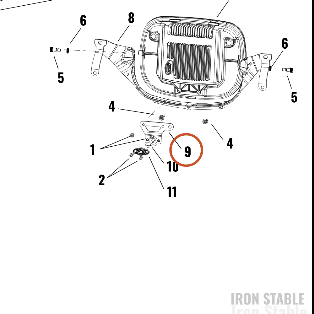 Harley-Davidson Hdlt Sub-Component, Adjuster Bracket