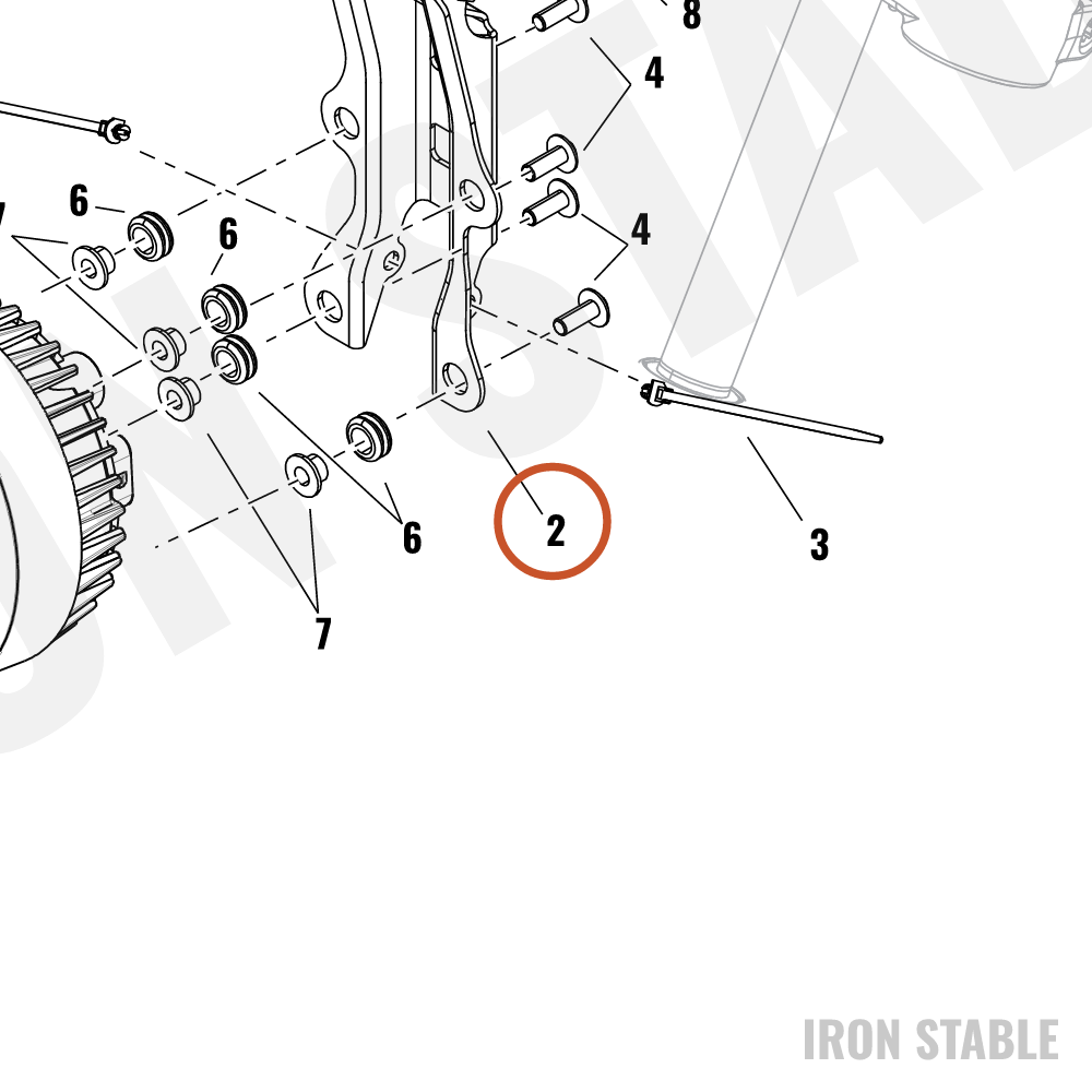 Harley-Davidson Bracket, Hdlt Sprt, Assembly