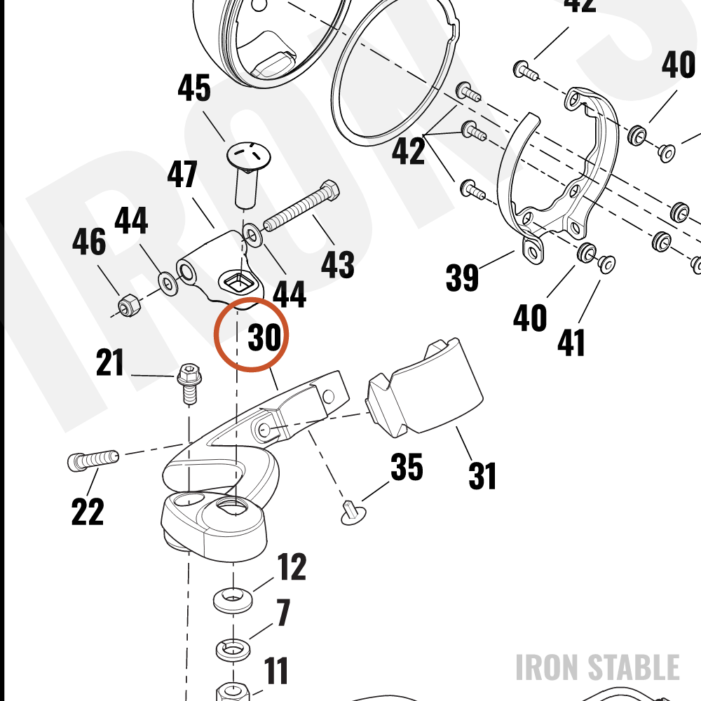 Harley-Davidson Bracket, Hdlt Sprt, Pos, Ts, Gblk, Rh