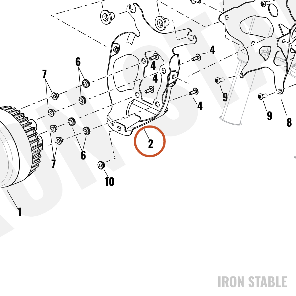 Harley-Davidson Bracket, Hdlt Sprt, Cup