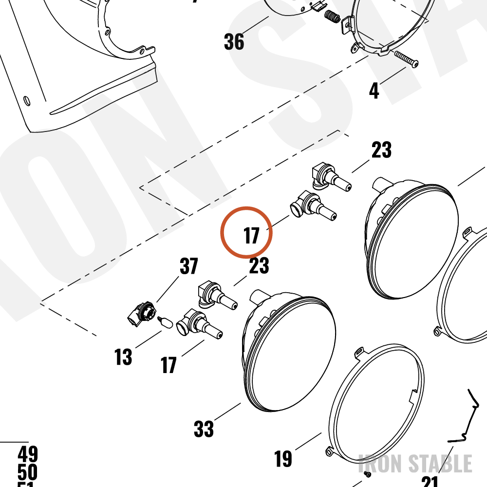 Harley-Davidson Bulb H-9