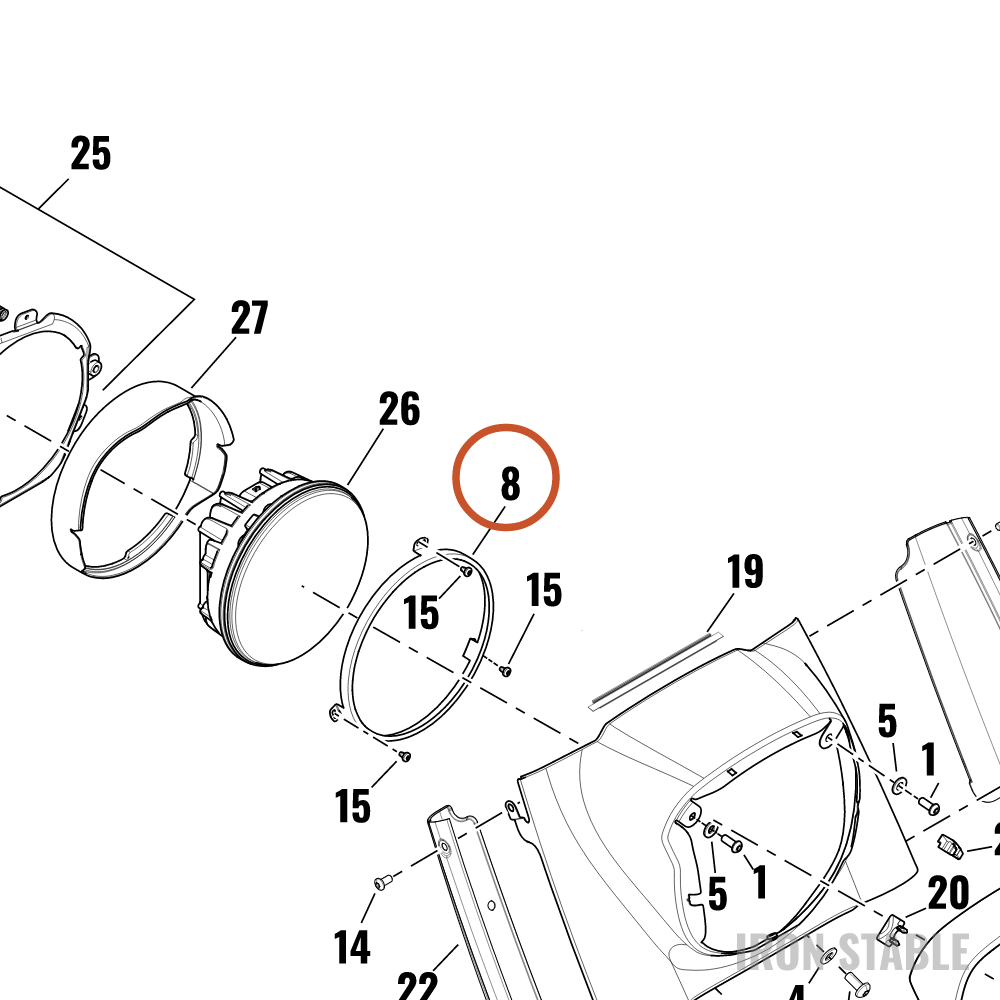 Harley-Davidson Headlight, X