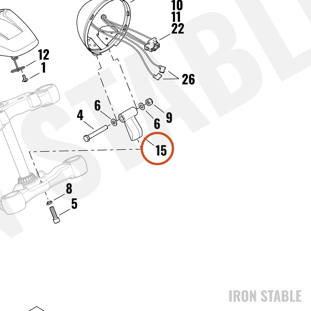 Harley-Davidson Bracket, Hdlt Sprt, X