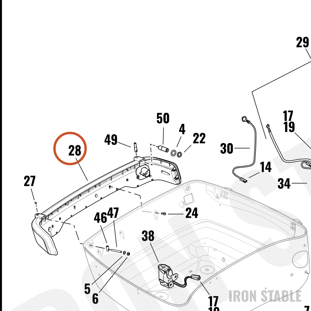 Harley-Davidson Tail Lite, T-Pak, Hdi