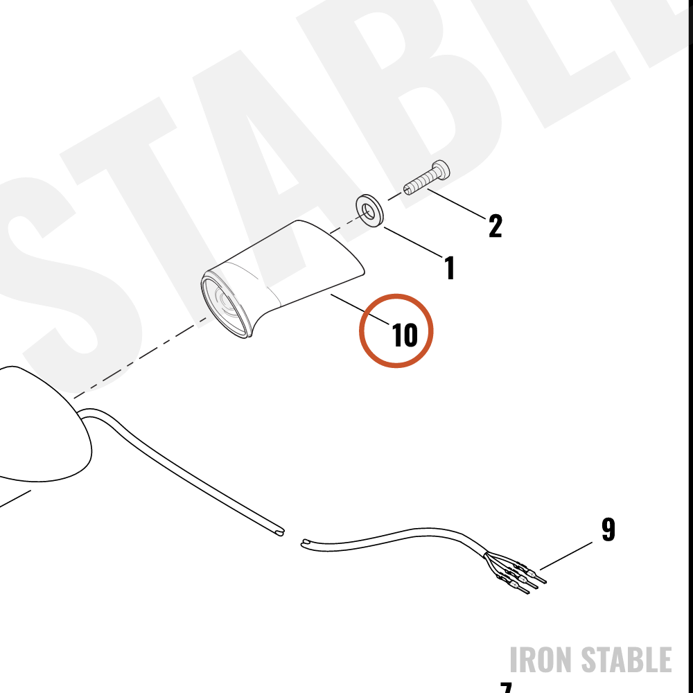 Harley-Davidson Smlp Standoff, T-Sgnl, Dom