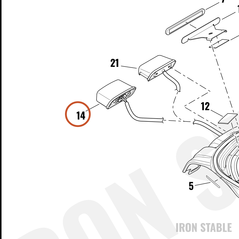 Harley-Davidson Taillight Assembly, Rr(Canada)