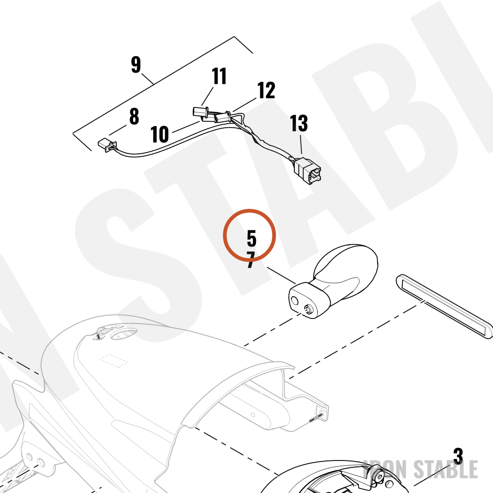 Harley-Davidson Turnsignal Assembly, Lh/Rr
