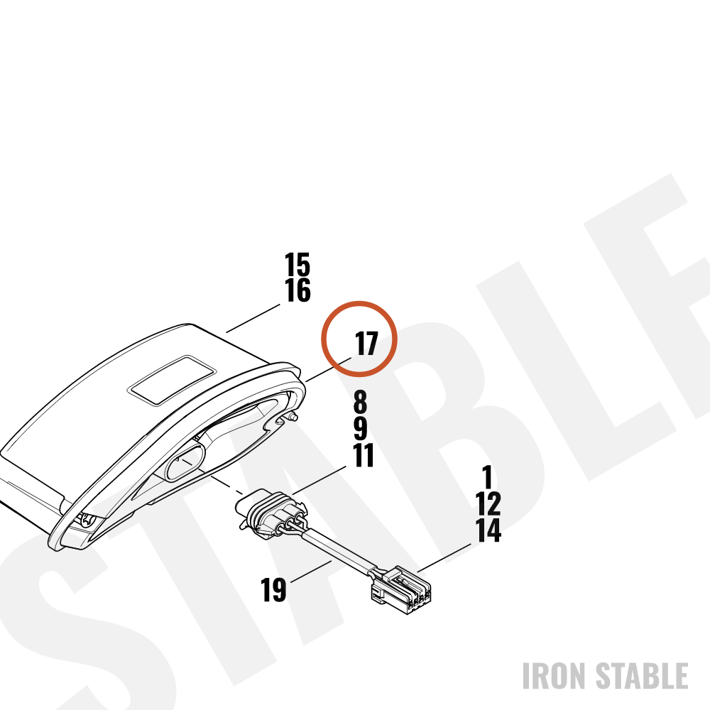 Harley-Davidson Gasket, Rubber, Taillamp