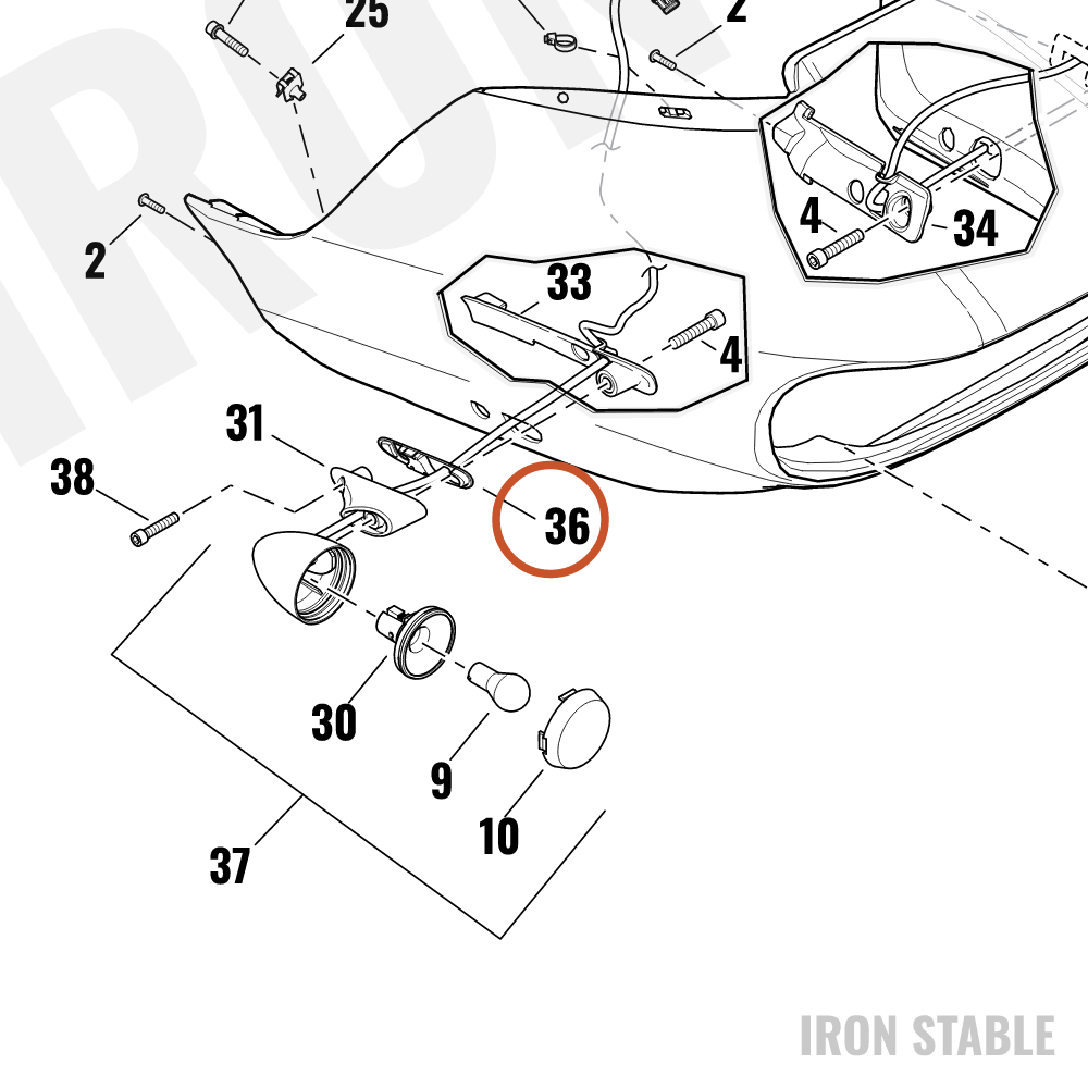 Harley-Davidson Gasket, Turn Signal, Rh