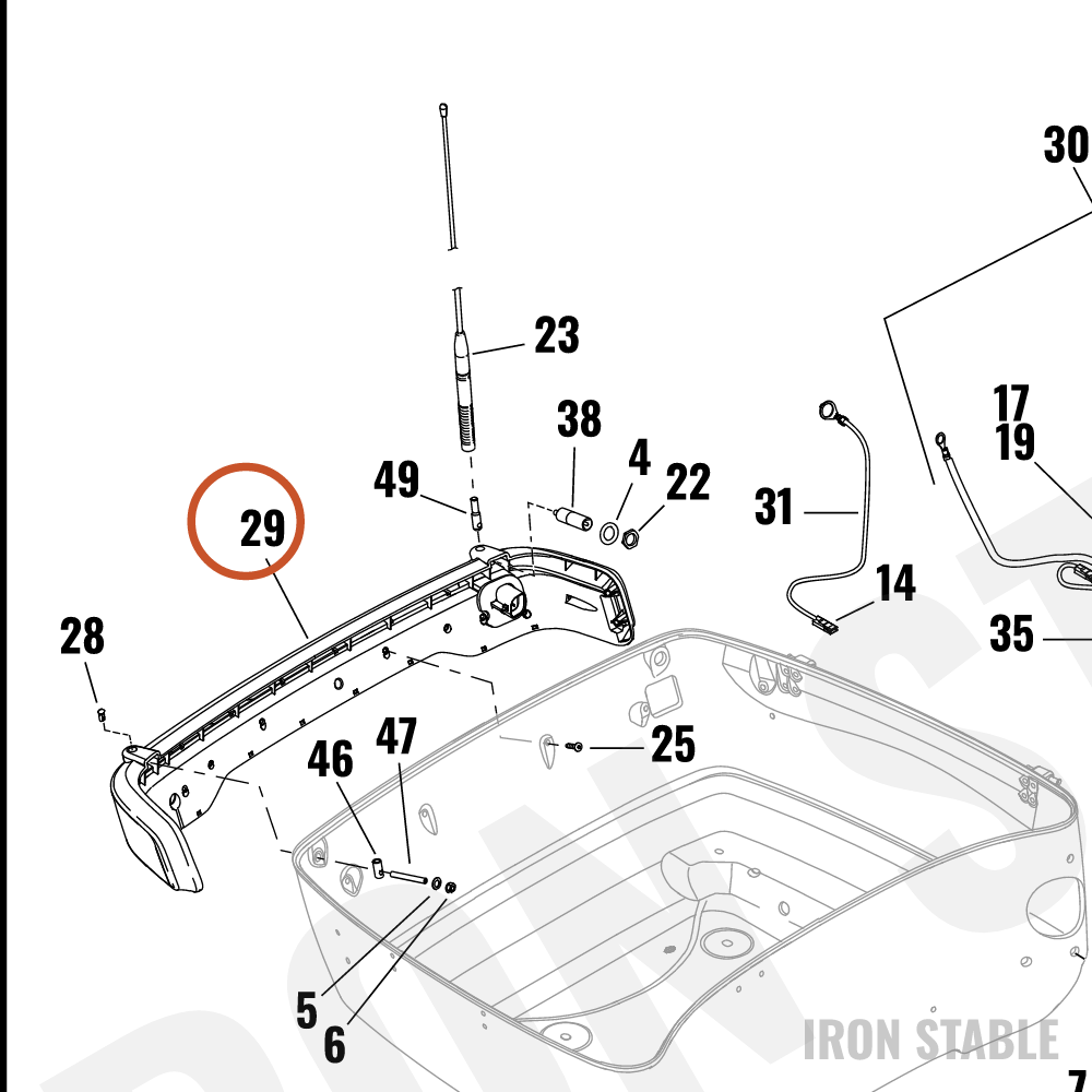 Harley-Davidson Housing, Tl, T-Pak Bezel Assembly, Do