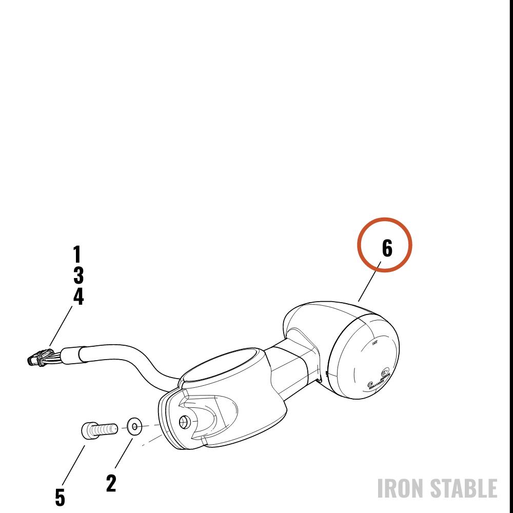 Harley-Davidson Turnsignal, Assembly, Lh/Front, Hdi