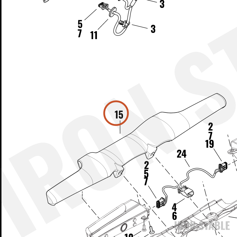 Harley-Davidson Turnsignal, Light Bar, Chrome, To