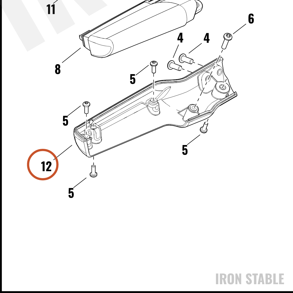 Harley-Davidson Turnsignal, Hsg, Fr, Rh, Lower