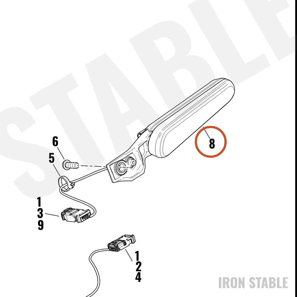 Harley-Davidson Turnsignal, Fr Lh, Ambr Led