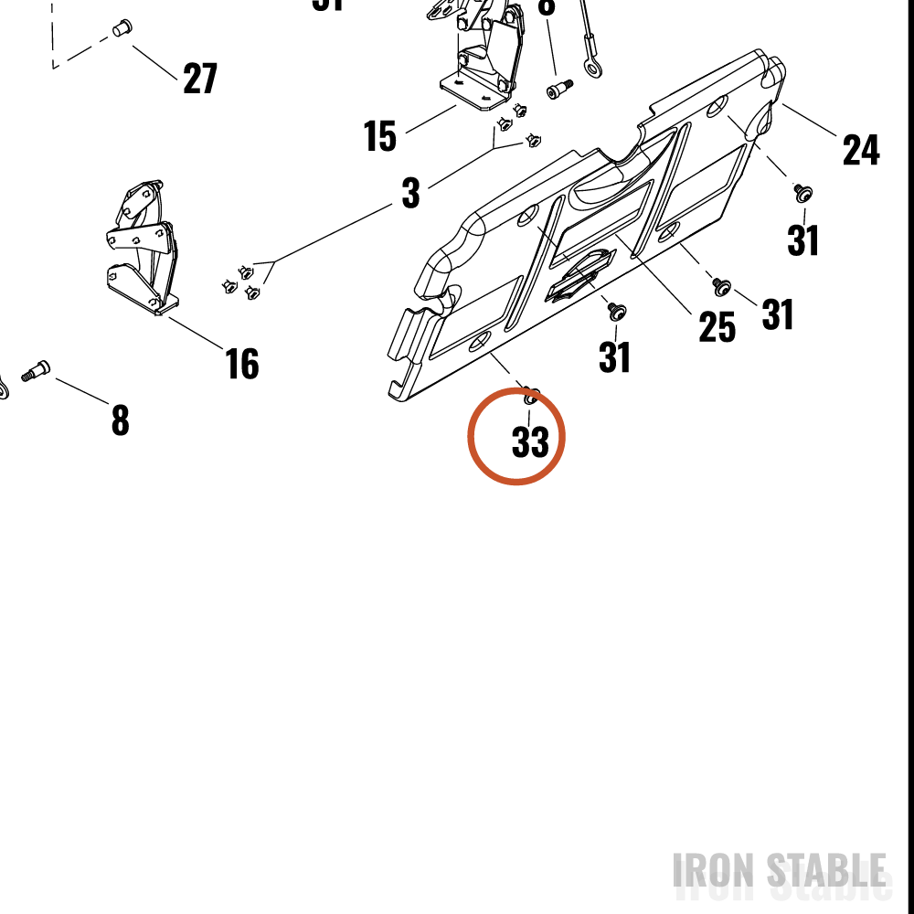 Harley-Davidson Taillight, Trk Lp Cover, Hdi, Sld