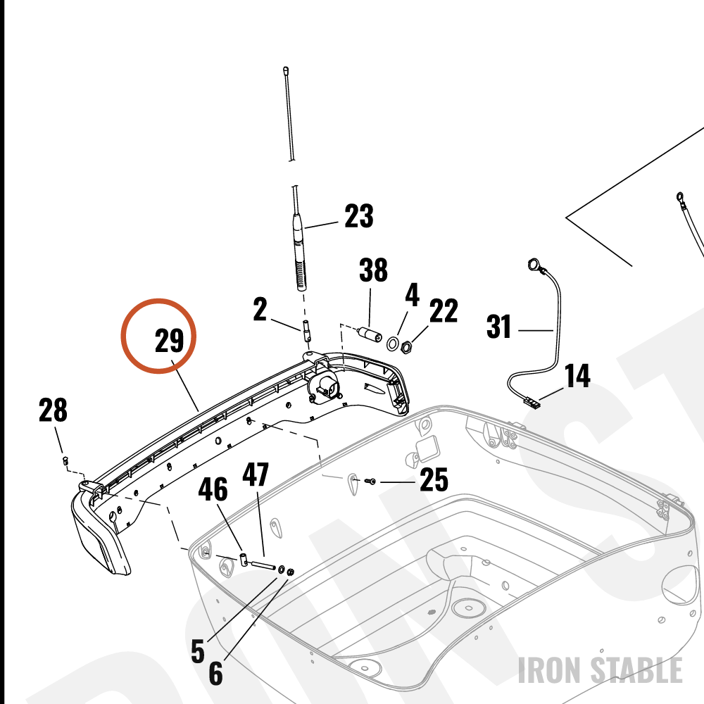 Harley-Davidson Housing, Tl, T-Pak Bezel Assembly, Hd