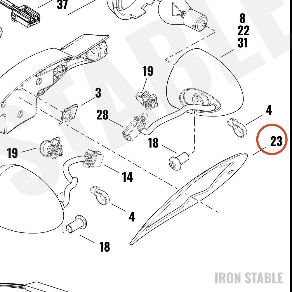 Harley-Davidson Turnsignal, Housing Gasket