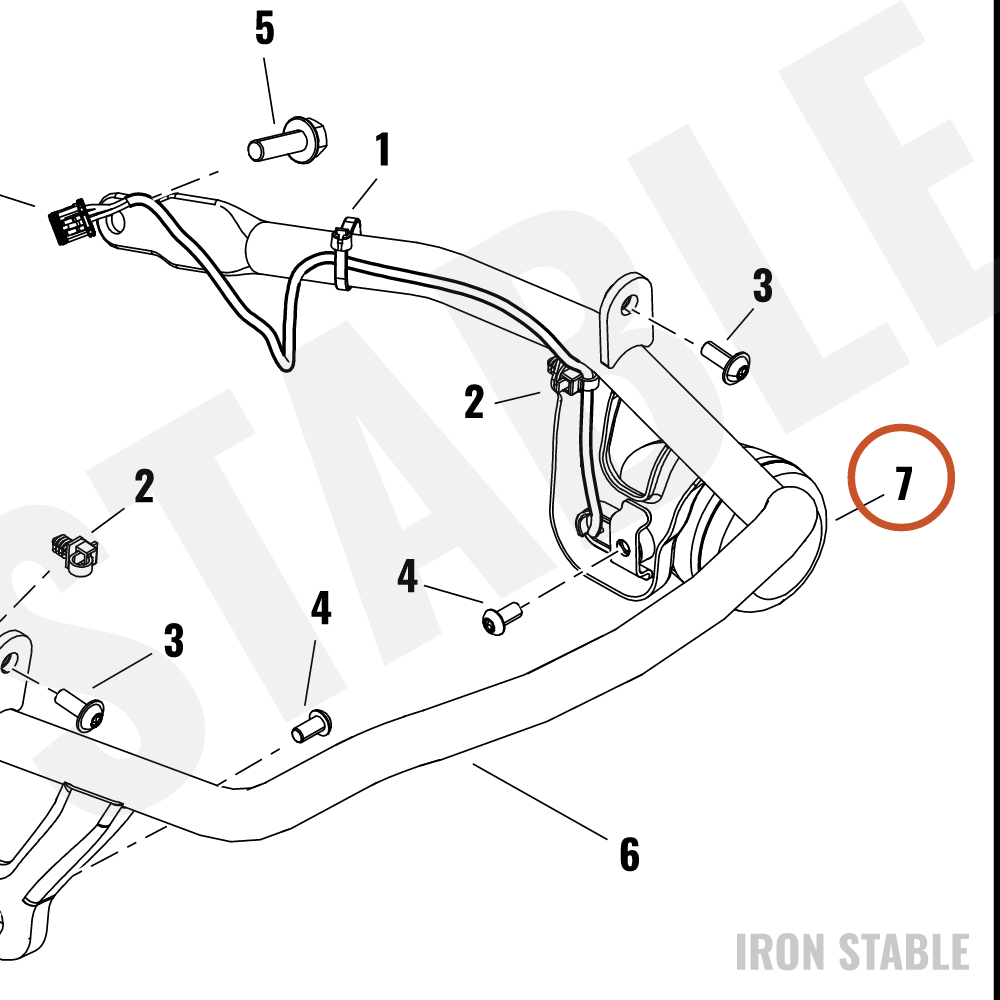 Harley-Davidson Turnsignal, Fr/Lh, Dom, 470
