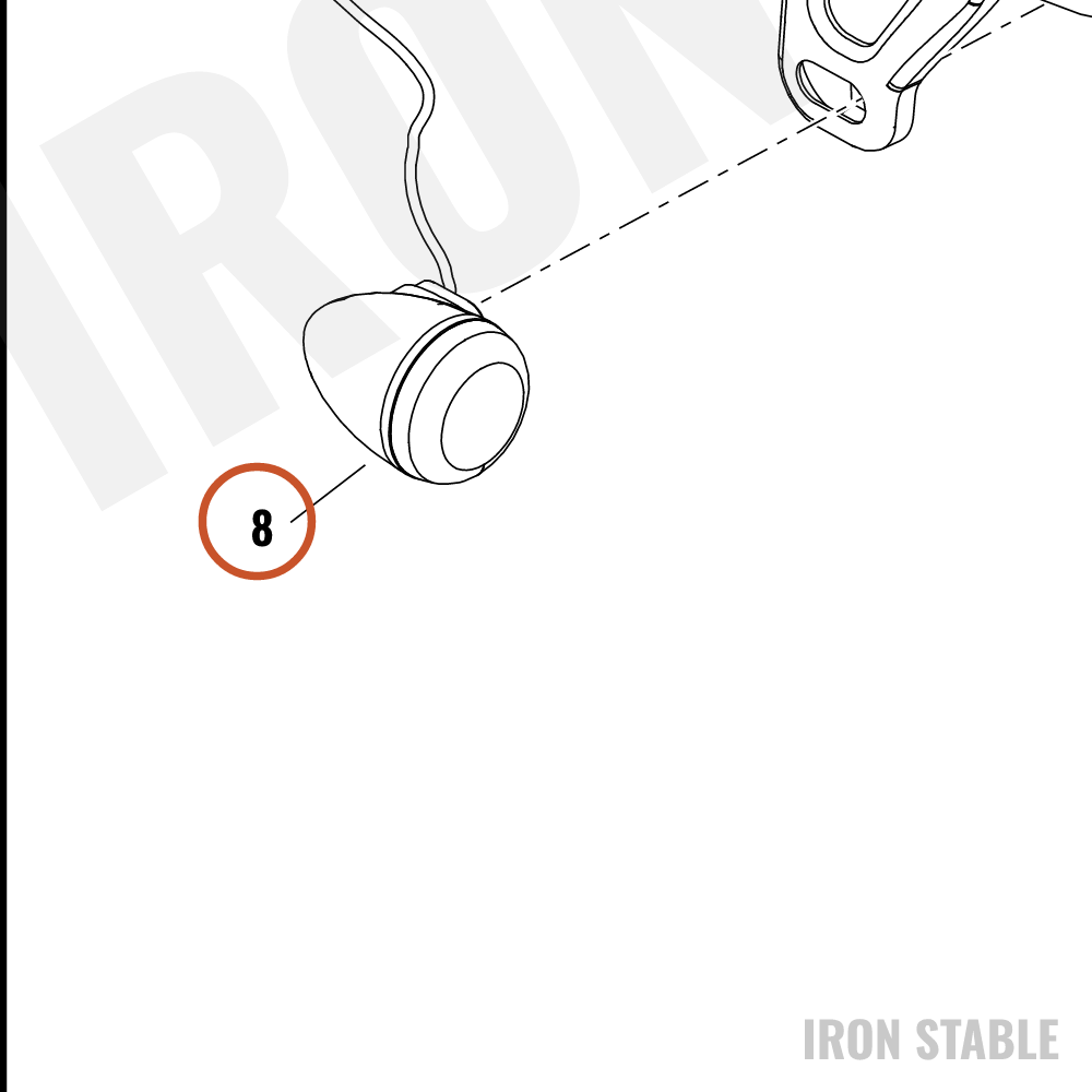 Harley-Davidson Turnsignal, Fr/Rh, Hdi, 500