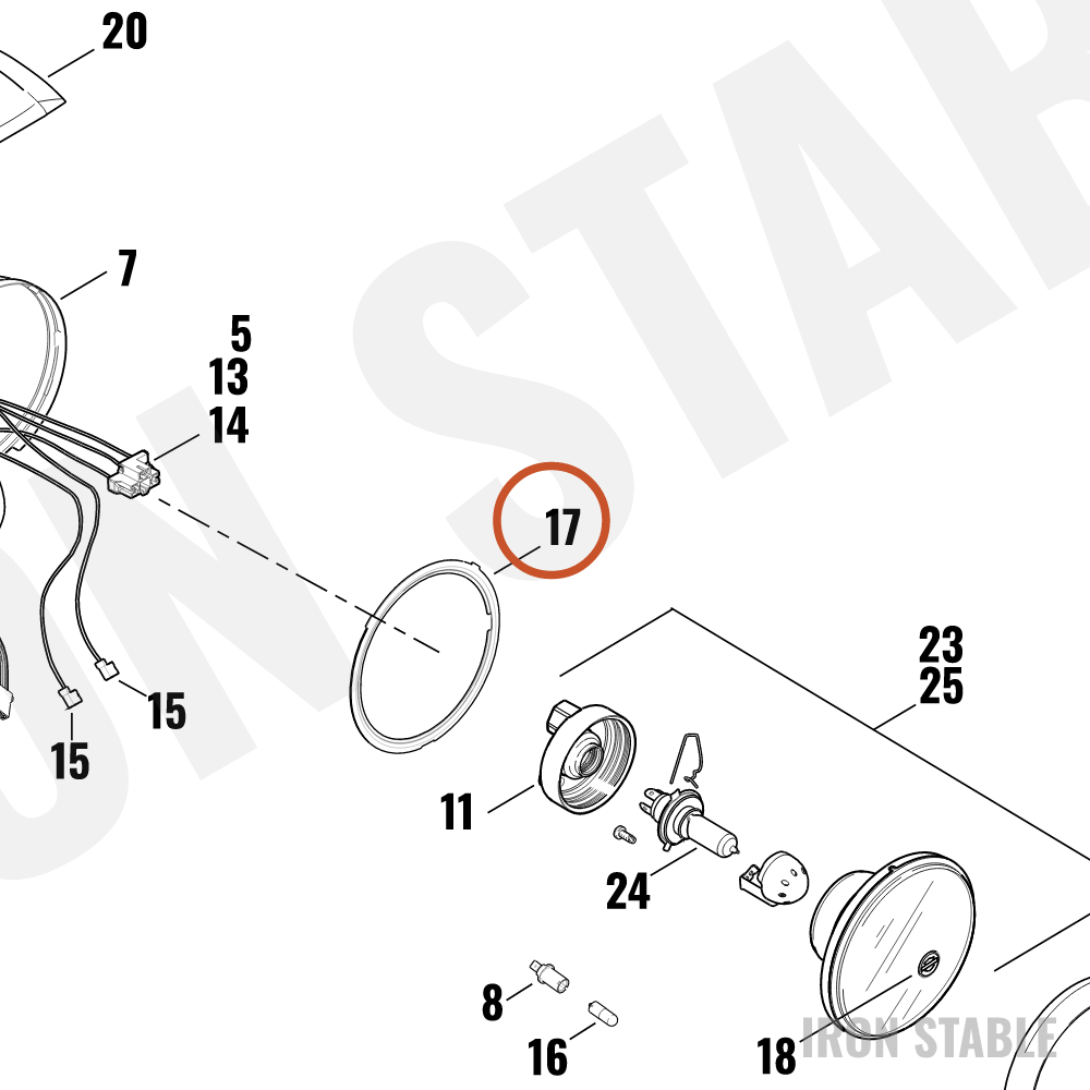 Harley-Davidson Ring, Lamp Adapter