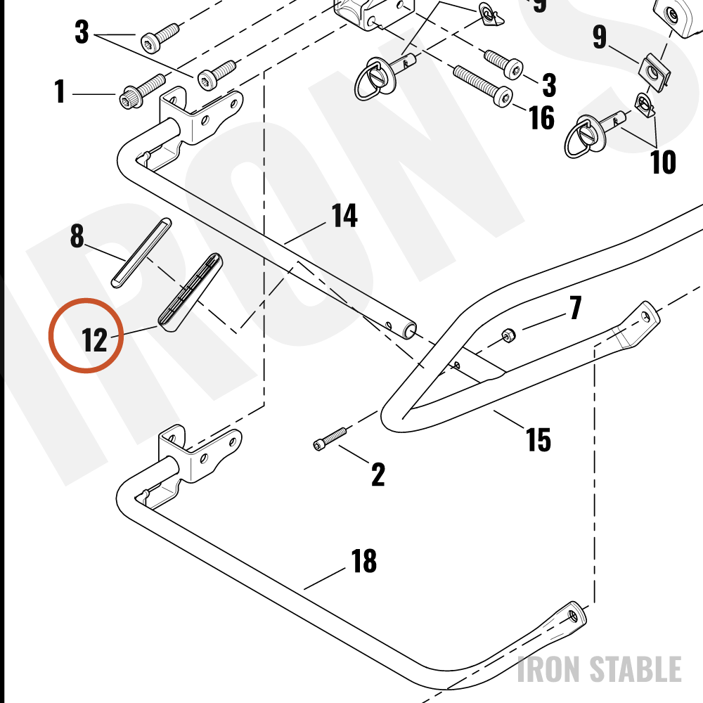 Harley-Davidson Bracket, Reflector(Po)