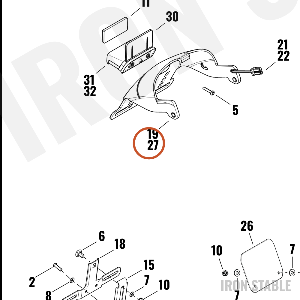 Harley-Davidson Lic'se Plate Assembly, Illum'ntd/Hdi