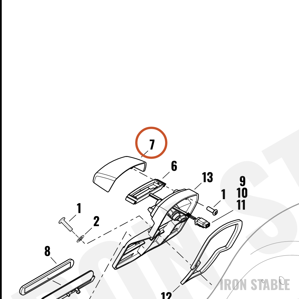 Harley-Davidson Light, Lic Pl, Cover, Sld
