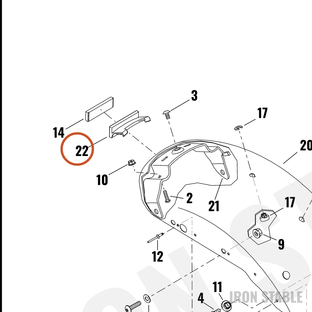 Harley-Davidson Bracket, Refl Mt, With Tape