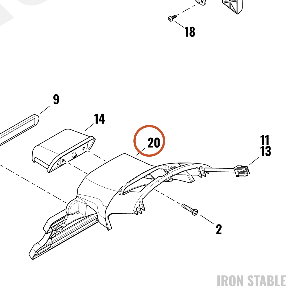 Harley-Davidson Bracket, Lic Pl, Module, Ctr