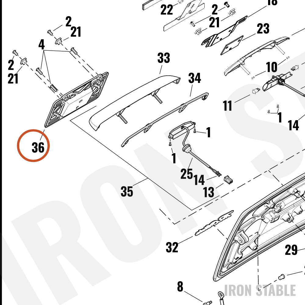 Harley-Davidson Bracket, Lic Pl, Assembly, Hdi/Jpn